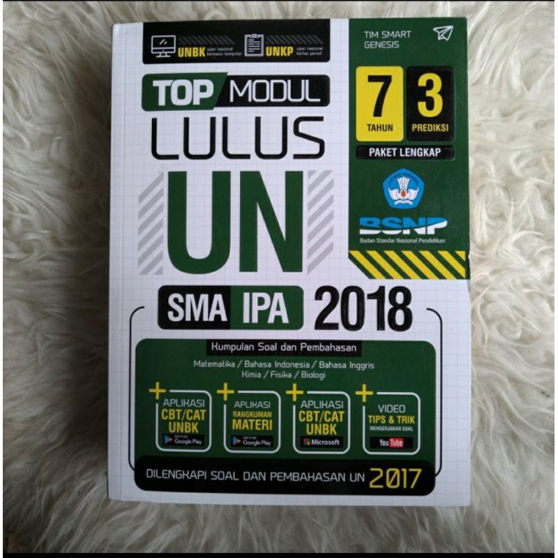 Original Buku Top Modul Lulus UN SMA IPA 2018