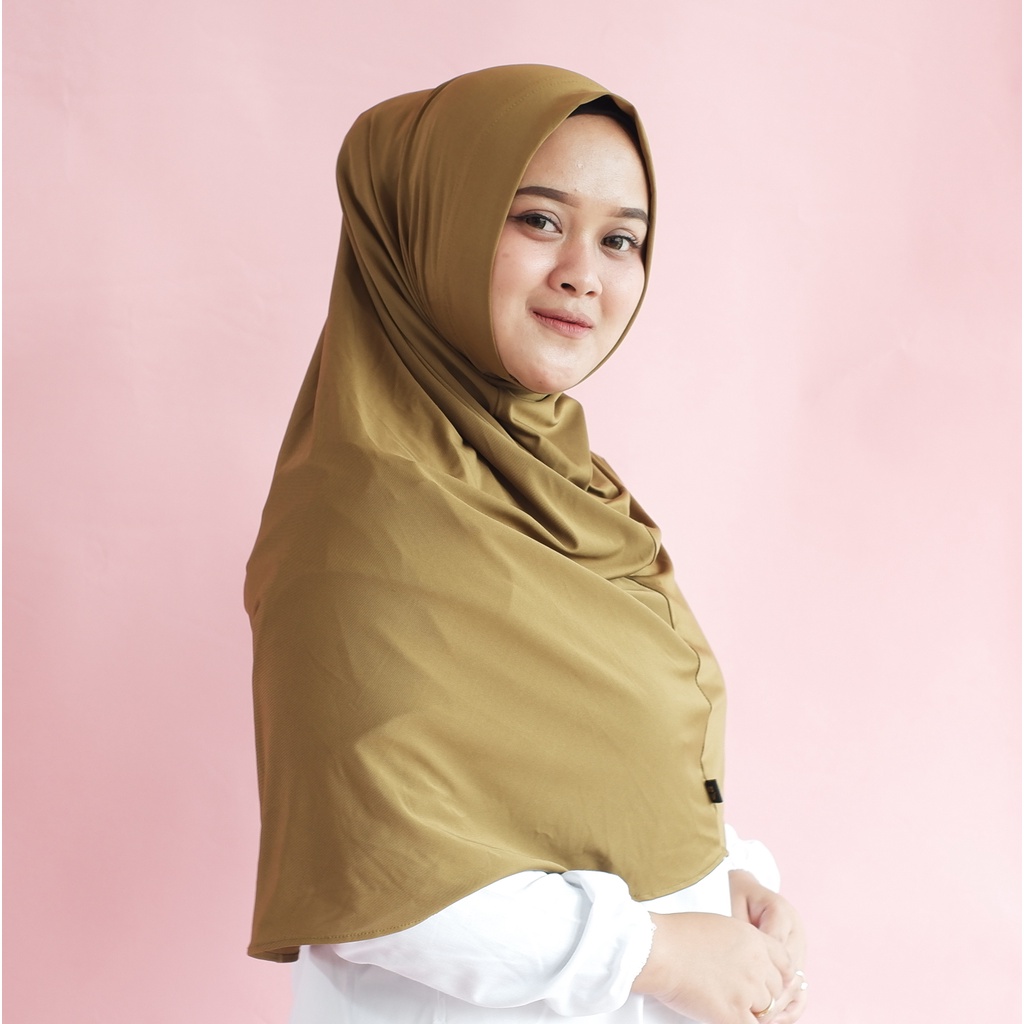 Koyu Hijab Bergo Jersey Premium Auliya Instan Panjang