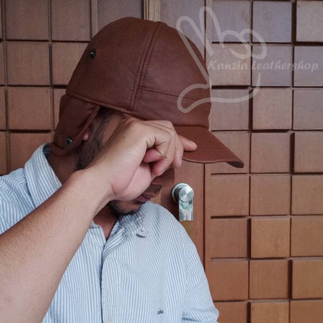 Topi Kulit Asli Buat Pria 100% Di Jamin Kulit Asli