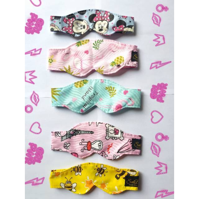 Kacamata Bayi Jemur Penutup Mata Baby Eye Mask Karakter Lucu