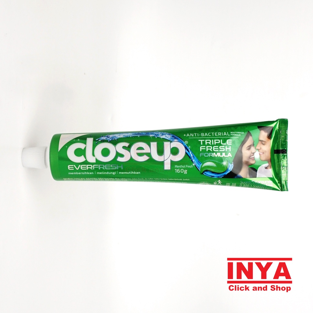 CLOSEUP EVERFRESH MENTHOL FRESH TOOTHPASTE 160gr - Pasta Gigi - Odol