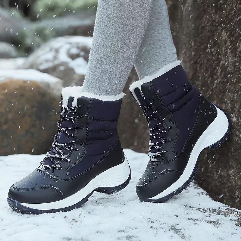 Image of Winter Snow Boots Waterproof Sneaker Boots anti air Musim Dingin #4