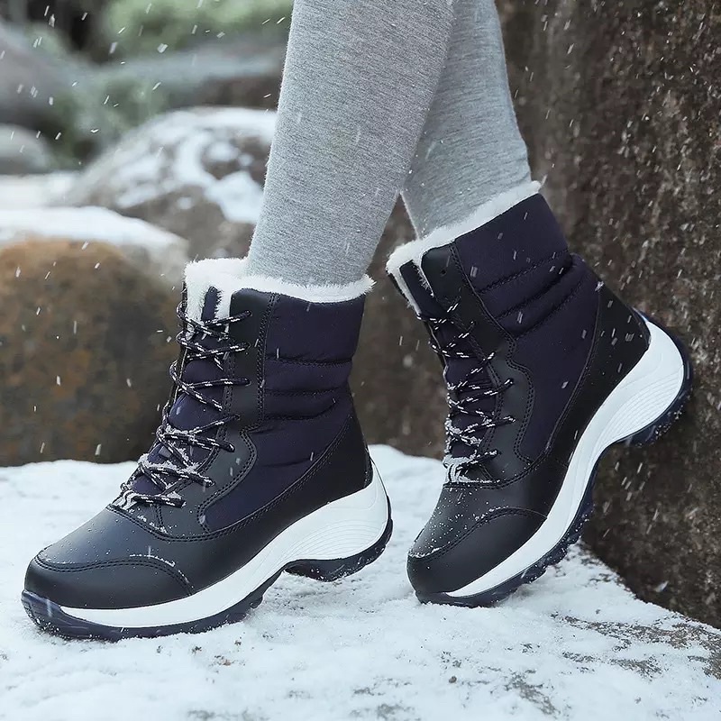 Winter Snow Boots Waterproof Sneaker Boots anti air Musim Dingin