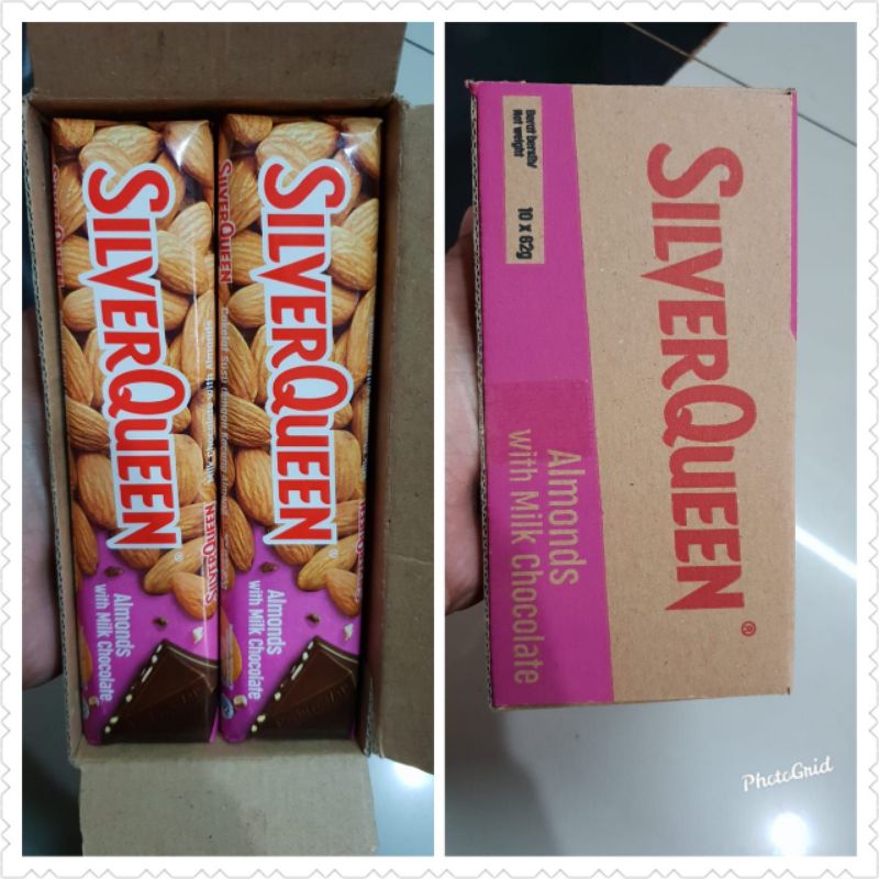 

COKLAT SILVERQUEEN 58 GRAM 1 BOX ISI 10