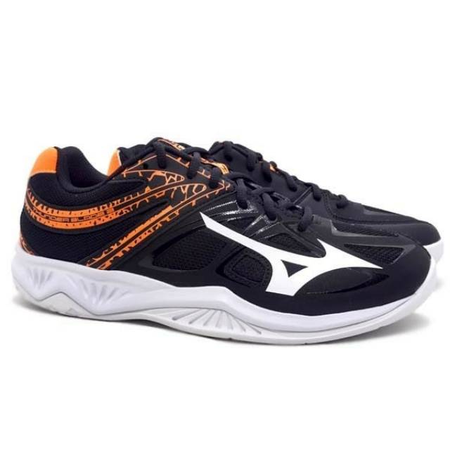 Sepatu Volley Mizuno Thunder Blade 2 - Black/White/Orange