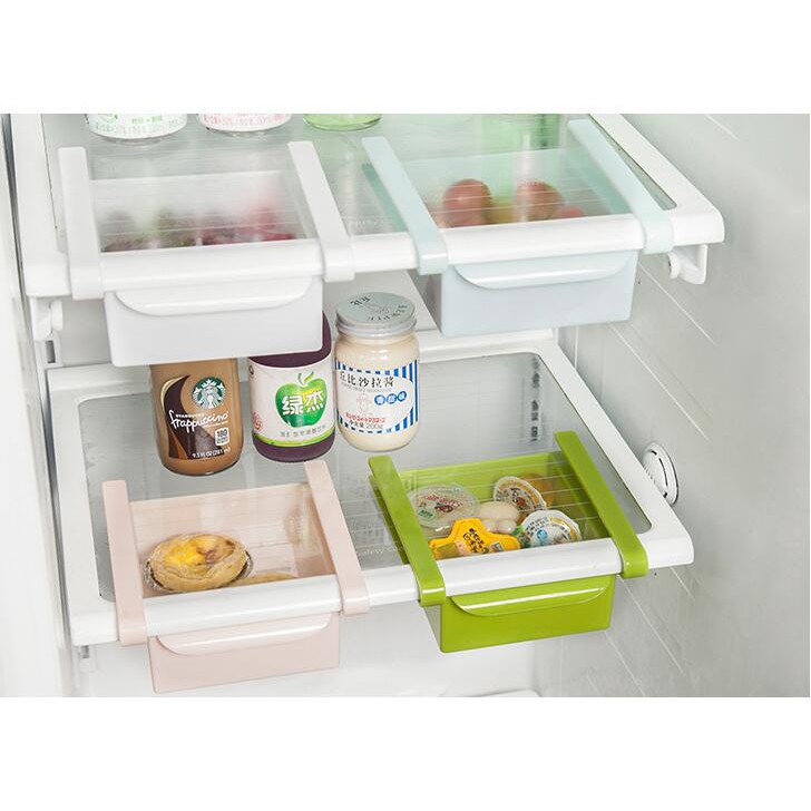 Kulkas Organizer Storage Box Laci Kulkas Sliding Rack LD79