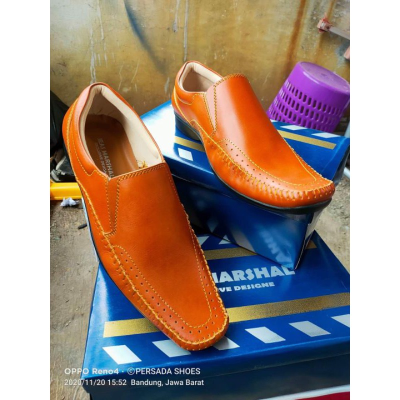 Sepatu Casual Kulit Pria Jeas Marshal Kr 101 ( Produksi Sendiri )