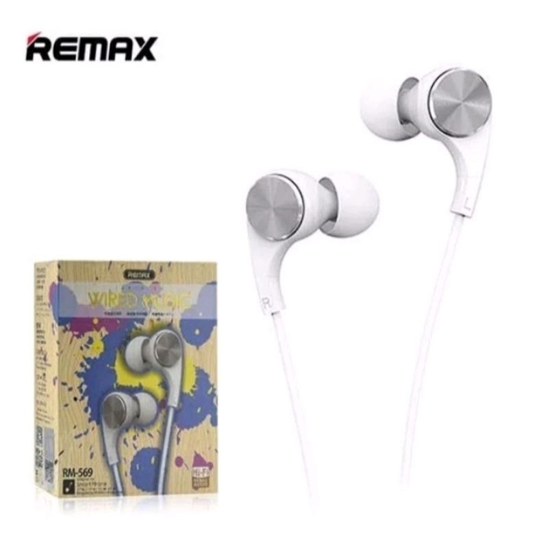 Remax Original Handsfree Headset Earphone RM-569 Wired music Murah