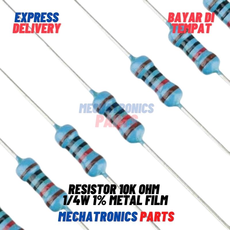 10X RESISTOR 10K 10KOHM 1 4W 1  METAL FILM