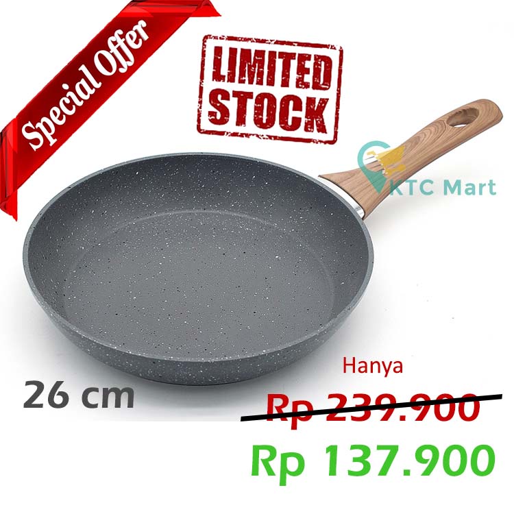 [SPECIAL] Frypan Marble Anti lengket PROMO | Premium Cookware | Penggorengan Frypan Granite