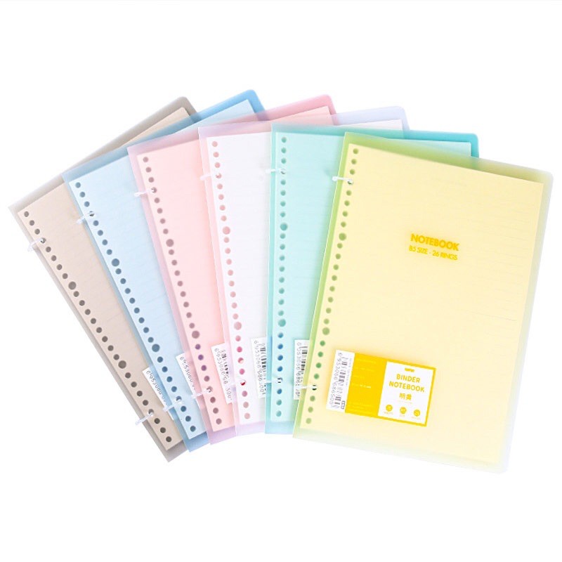 Colourful Dual Tie Slim File Binder Notebook A5 B5 Binder B5 Binder