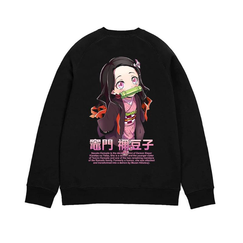Sweatshirt Crewneck Anime Demon Slayer Kimetsu No Yaiba Nezuko Kamado