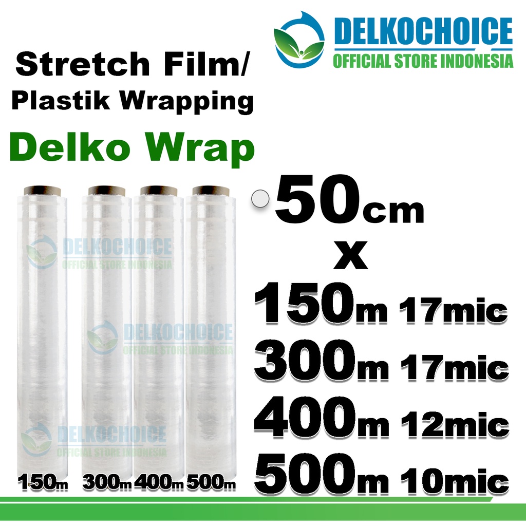 Jual Plastik Wraping Stretch Film 50cm Delkowrap Pembungkus Wrapping ...