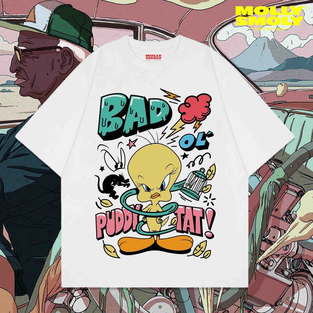 KAOS LOONEY TUNES BAD BUNNY OVERSIZE | BAD BUNNY OVERSIZE TEE | LOONEY TUNES BAD BUNNY