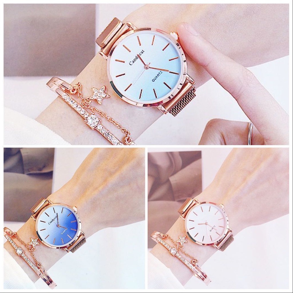 ✅COD [BBS] Jam Tangan Quartz Analog Fashion Wanita Strap Rantai Pasir Casual Analog Wanita