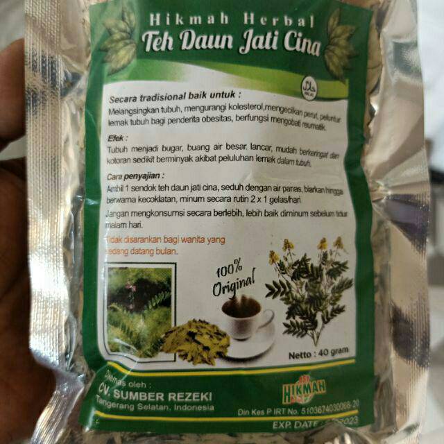 TEH JATI CINA 40gr / Teh Daun Jati / Teh Herbal Alami / Teh Diet / Teh Pelangsing