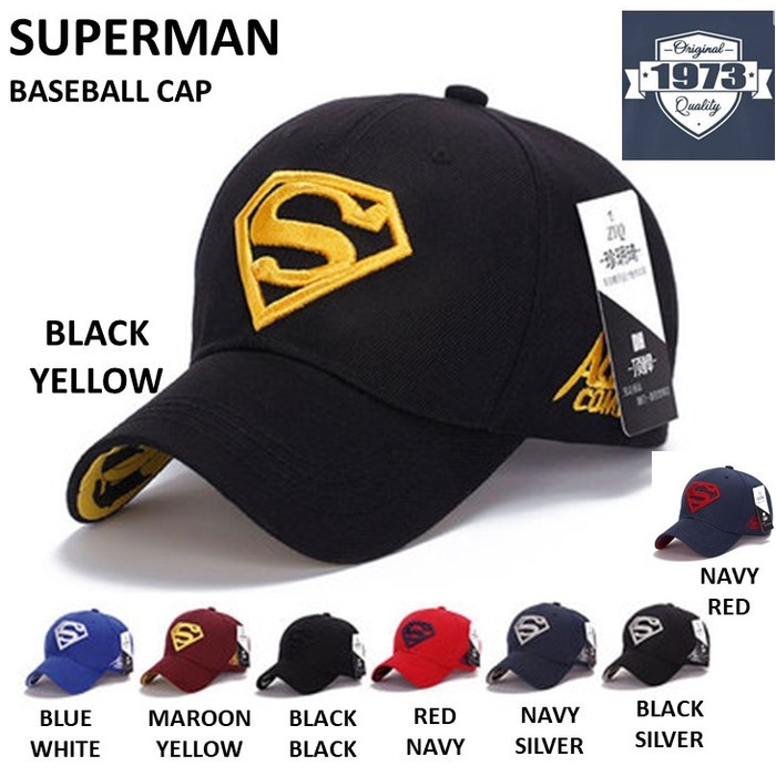 In Topi Pria / Snapback / Build Up / Trucker / Surf / Skate / Hat EW916 Baseball Cap : Superman - To