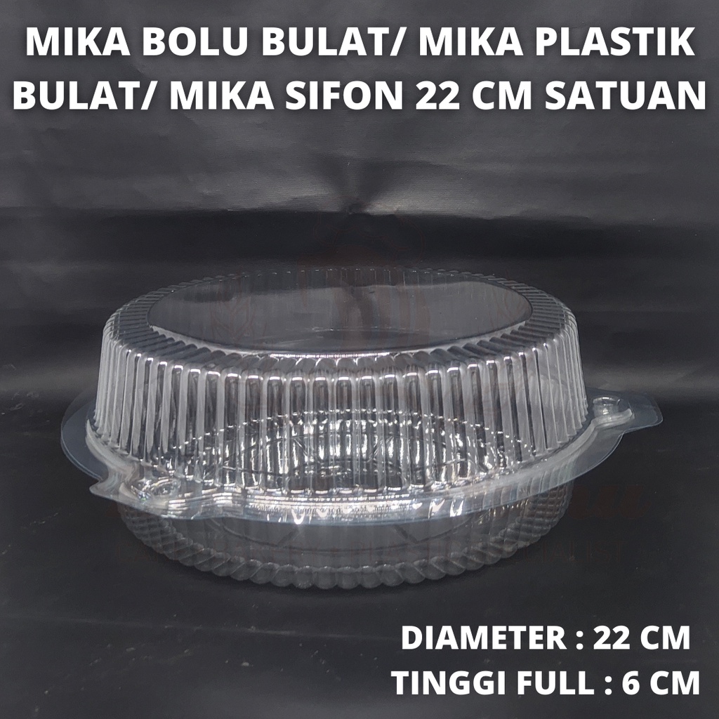 Mika Sifon/ Mika Bolu Bulat/ Mika Bolu Plastik Ukuran 22 cm