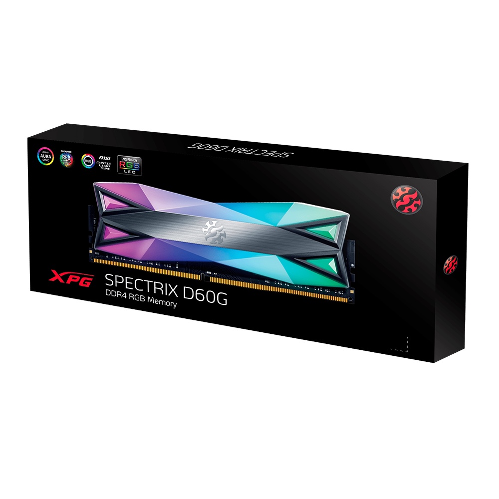 ADATA DDR4 XPG SPECTRIX D60G RAM PC25600 / PC28800 Dual Channel 16GB, 32GB RGB