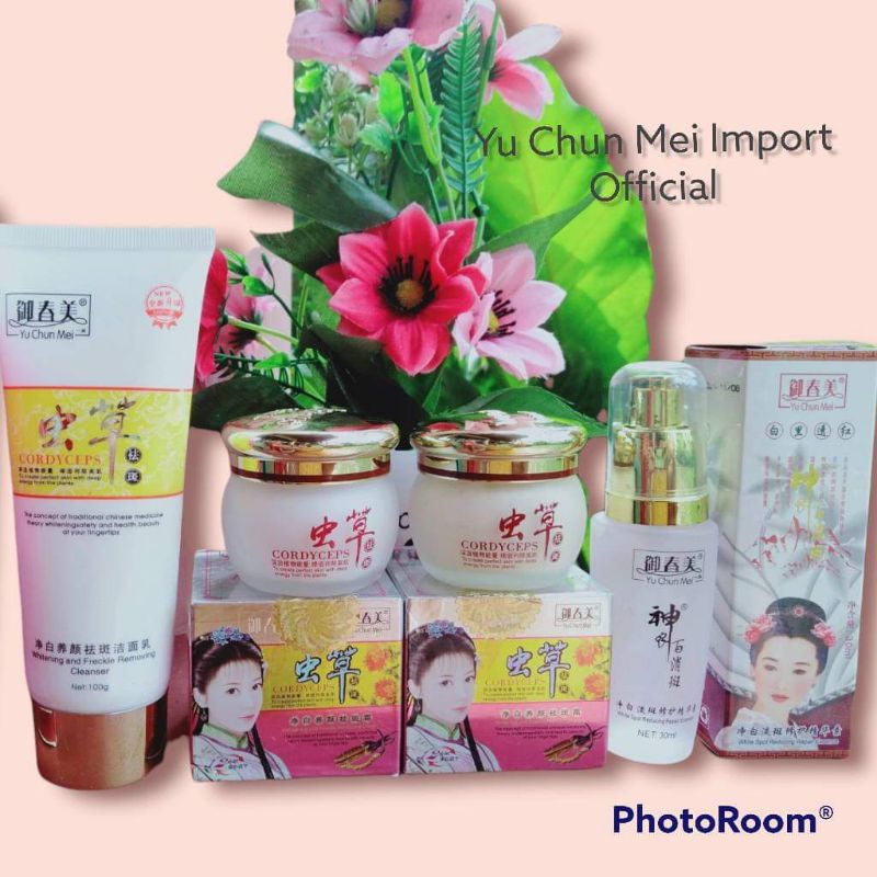 Yu Chun Mei Original import (Krim siang Krim malam Serum Sabun)