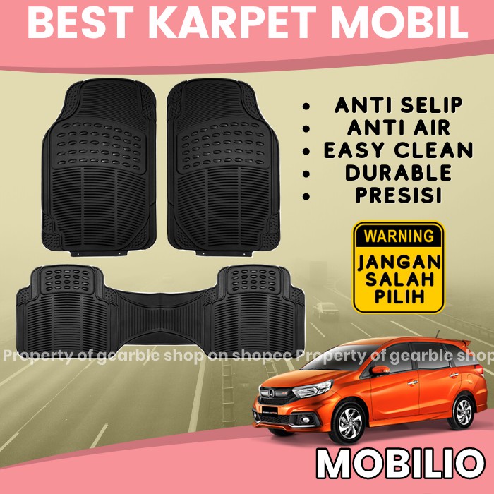 KARPET MOBIL MOBILIO ALAS LANTAI MOBIL MOBILIO KARPET MOBILIO KARPET DASAR MOBIL UNIVERSAL ANTI AIR