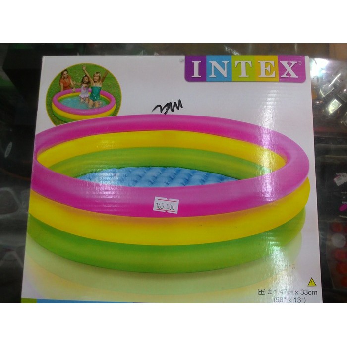 Kolam renang plastik Intex three ring pool
