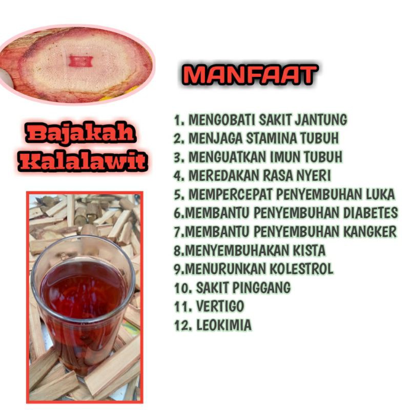 

Bajakah Kalalawit Merah 1 kg