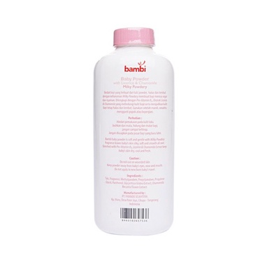 Bambi Baby Powder with Licorice &amp; Chamomile - Milky Powdery 250gr