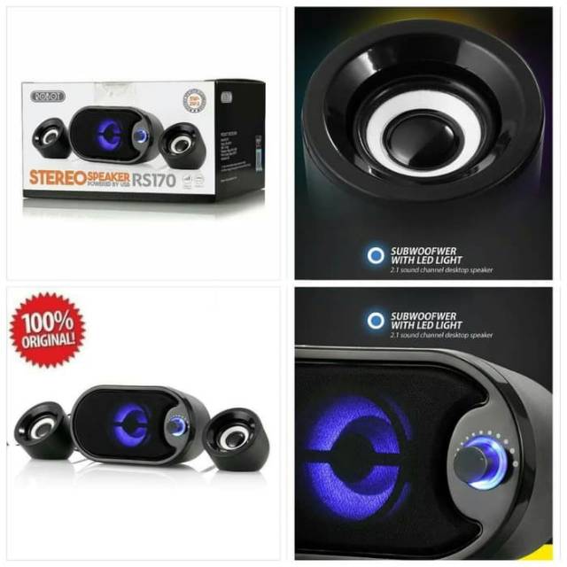 Speaker Robot RS 170 Original Speaker Komputer Speaker PC Speaker Laptop Speaker HP dll