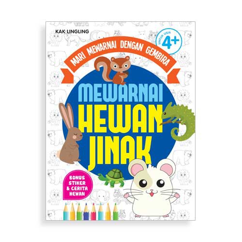 BUKU ANAK MEWARNAI HEWAN JINAK LAUT LIAR DINOSAURUS