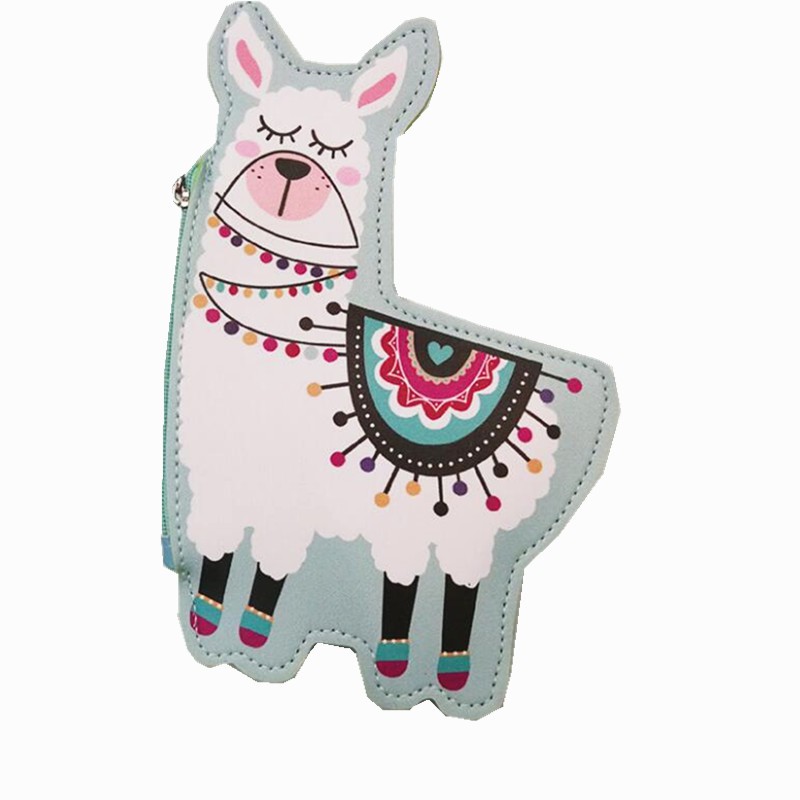 Dompet Koin Kunci Motif Kartun Hewan Alpaca Lucu Shopee Indonesia