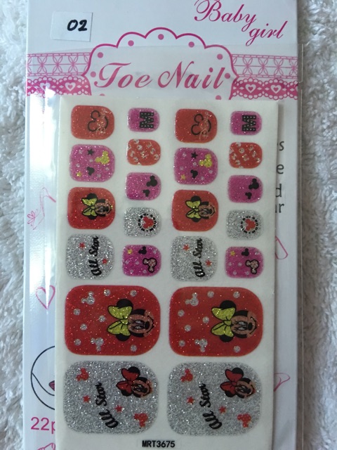 Toe Nail Art Sticker/stiker kuku