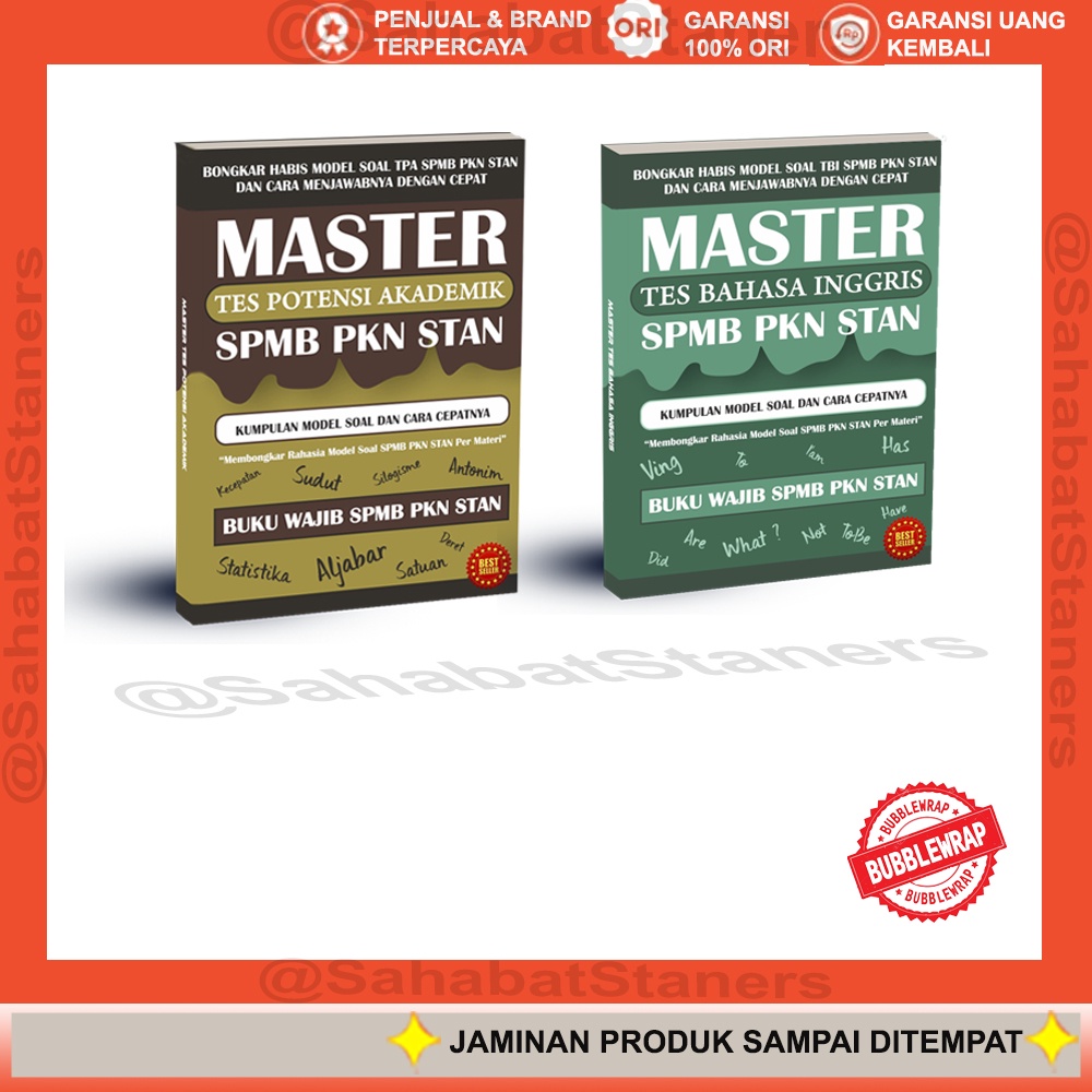 {Free E-Book} Master Tes Potensi Akademik dan Bahasa Inggris SPMB PKN STAN