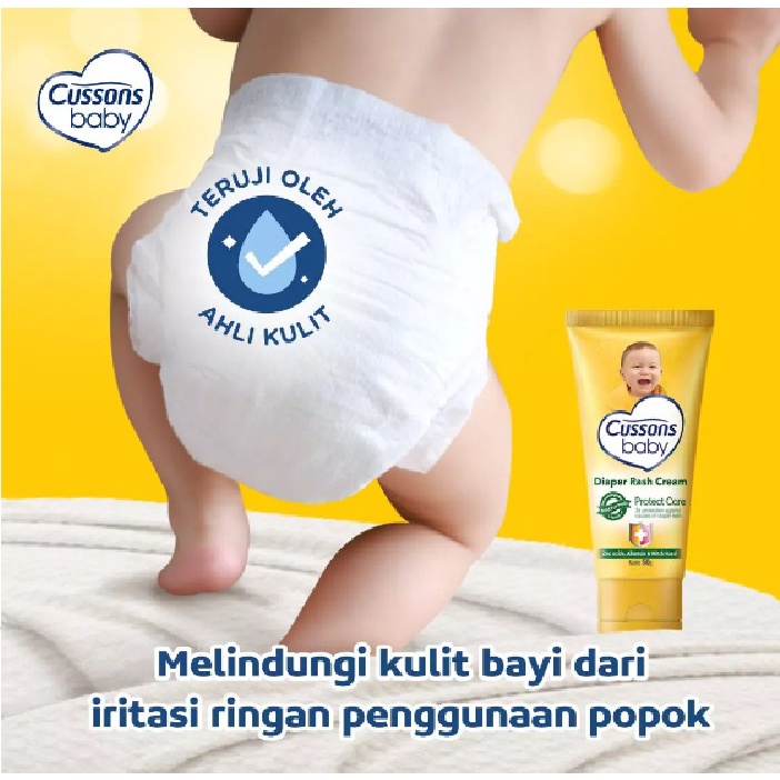 Cussons Baby Diaper Rash Cream Protect Care Krim Untuk Menggobati Ruam Popok dan Iritasi Kulit Pada Bayi