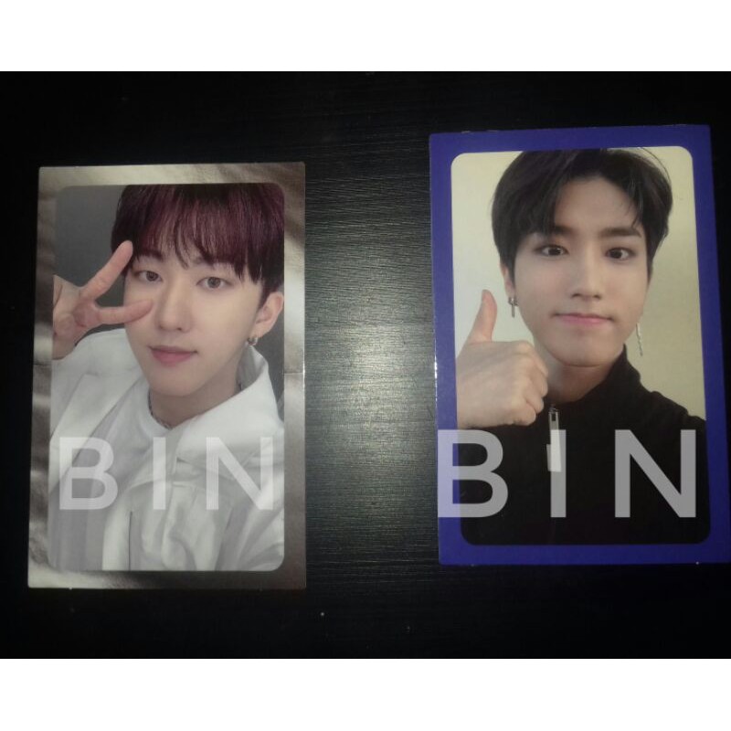 Pc levanter changbin silver border, levanter han jisung blue border