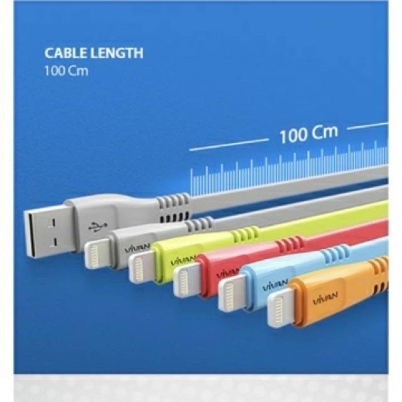 Kabel Data VIVAN IPHONE LIGHTING CSL100 / 2.1A / 1METER / CSL 100