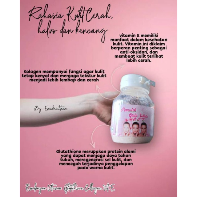GLUTA WHITE KFS - SUSU PEMUTIH BADAN - PEMUTIH GLUTA KFS ORIGINAL - BPOM