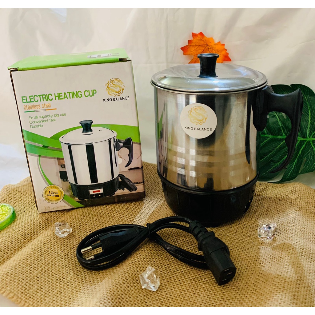 Teko Listrik - Mug Masak - Pemanas Air - Mug - Teko Elektrik 12cm - Mug listrik - electric heating cup