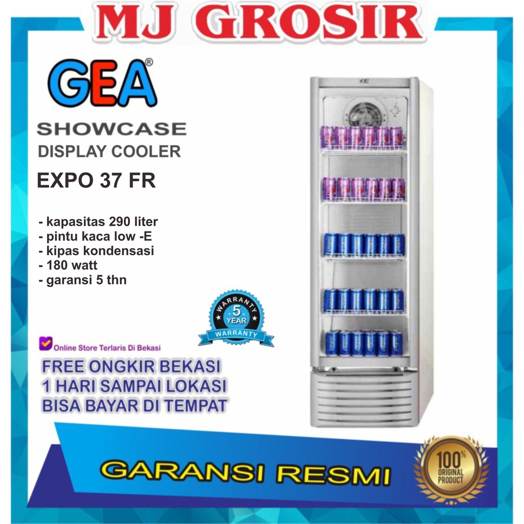 SHOWCASE GEA EXPO 37 FR DISPLAY COOLER KULKAS MINUMAN LOW WATT