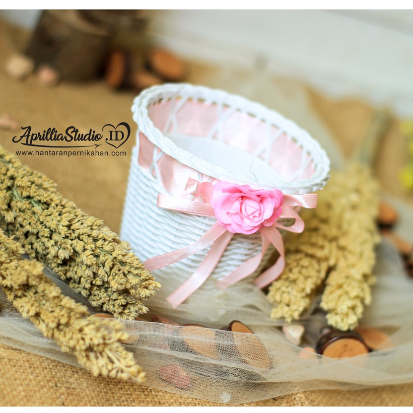 Vas Bunga | Pot Plastik Anyam Pita