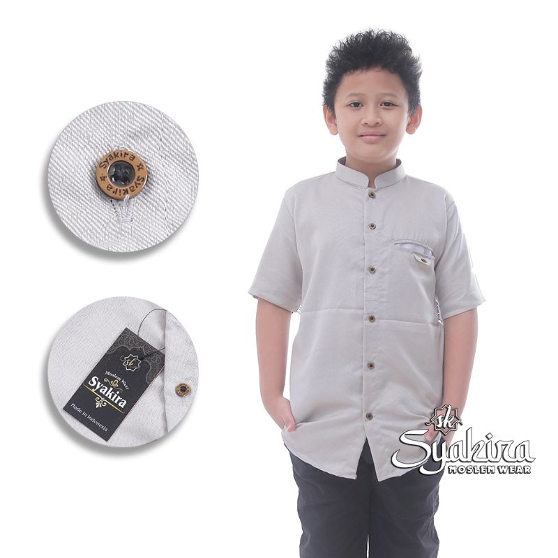 BAJU KOKO ANAK TANGGUNG EKSLUSIF LENGAN PANJANG USIA 8-15 TH ORY BY SYAKIRA