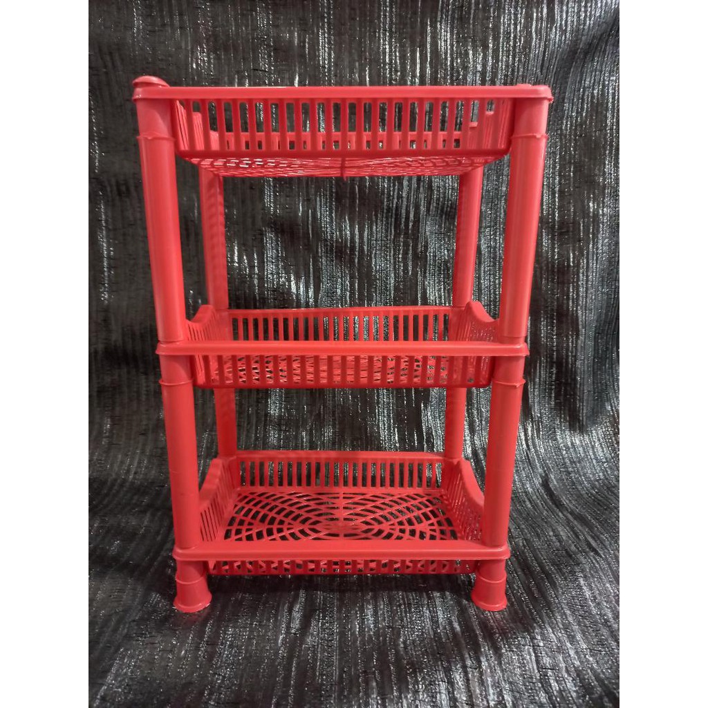 Rak Plastik Serba Guna Susun 3 Kecil Murah