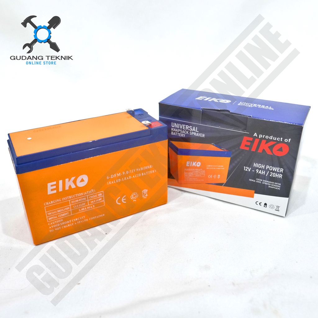 BATERAI AKI 8A 9A 12A 12V Sprayer Hama Elektrik EIKO DRAGON / Accu Baterai 8AH 9AH 12Ah 12 Volt DRAGON EIKO