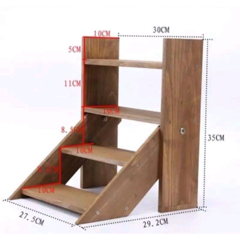 Rak bunga minimalis 4 tingkat unik