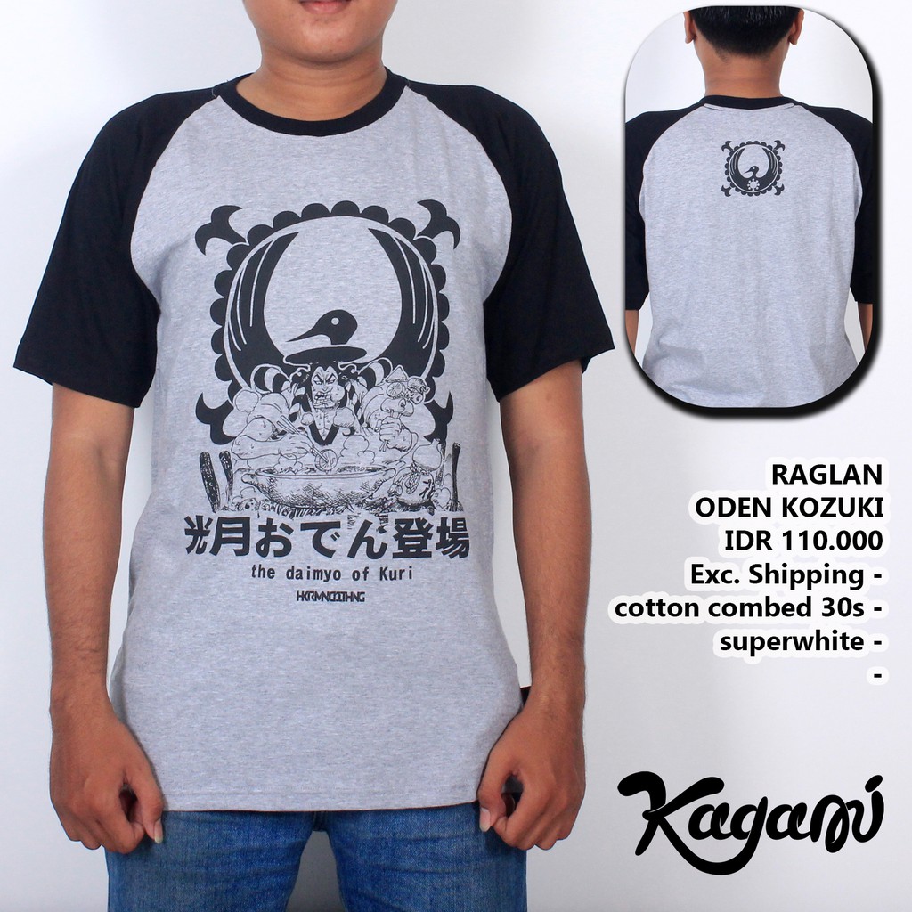 KAGAMI ANIMANGA KAOS RAGLAN ODEN KOZUKI