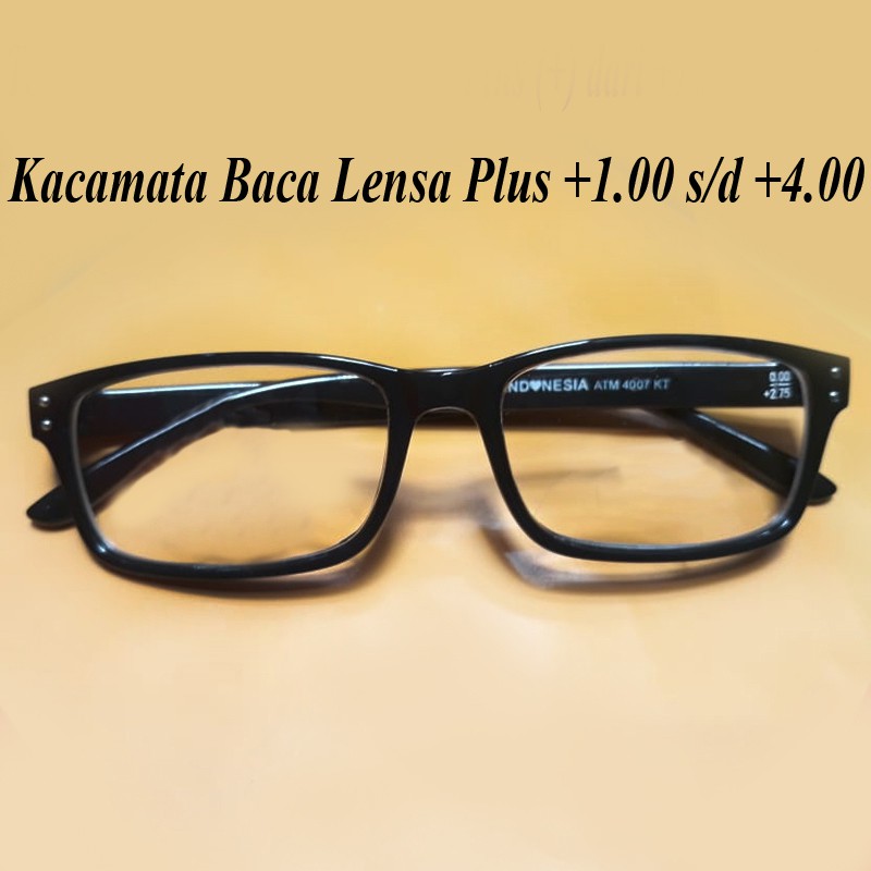 Termurah Kacamata Baca Lensa Plus (+) 2 FUNGSI dari +1.00 s/d +4.00 Kacamata Baca Fashion untuk Pria &amp; Wanita