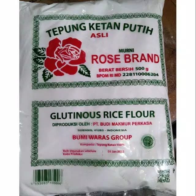 

Ds501D0 Tepung Ketan Putih Rose Brand 500 G Gr0B1