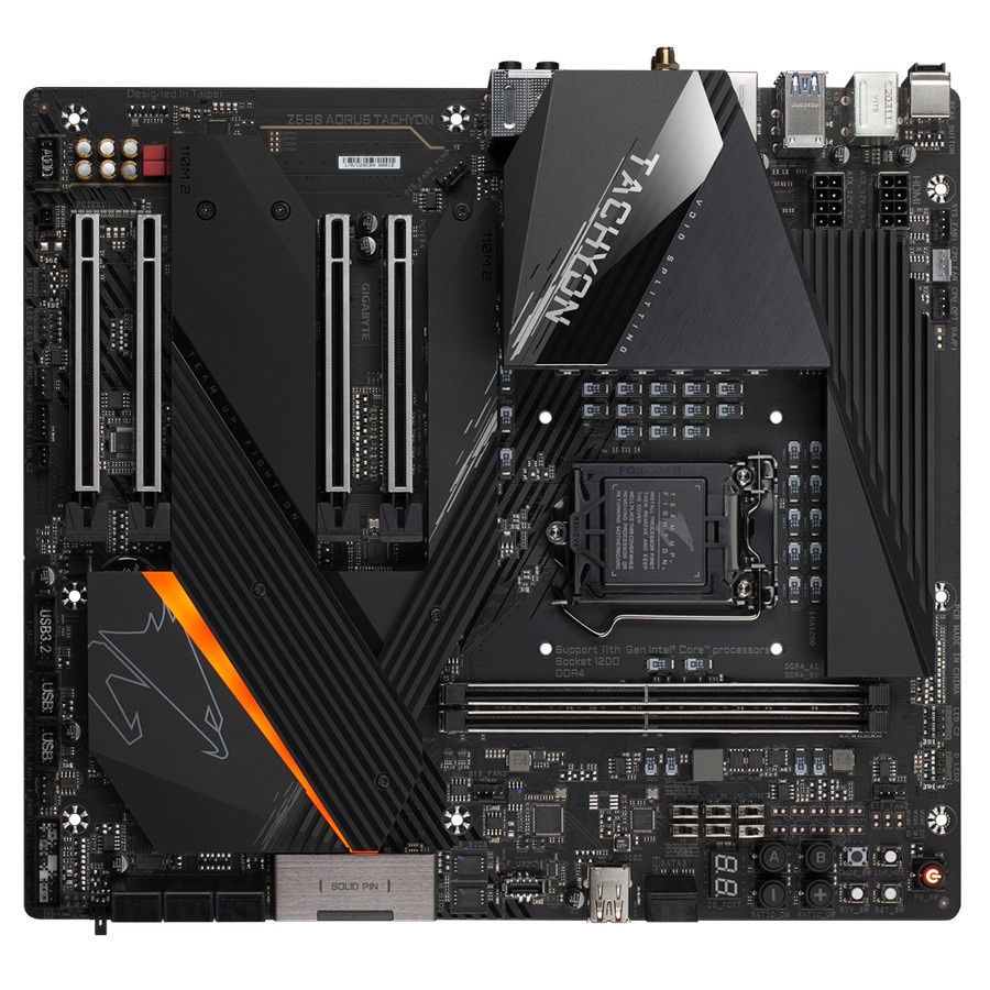 Motherboard Gigabyte Z590 Aorus Tachyon (LGA1200, Z590,DDR4, USB3.2)