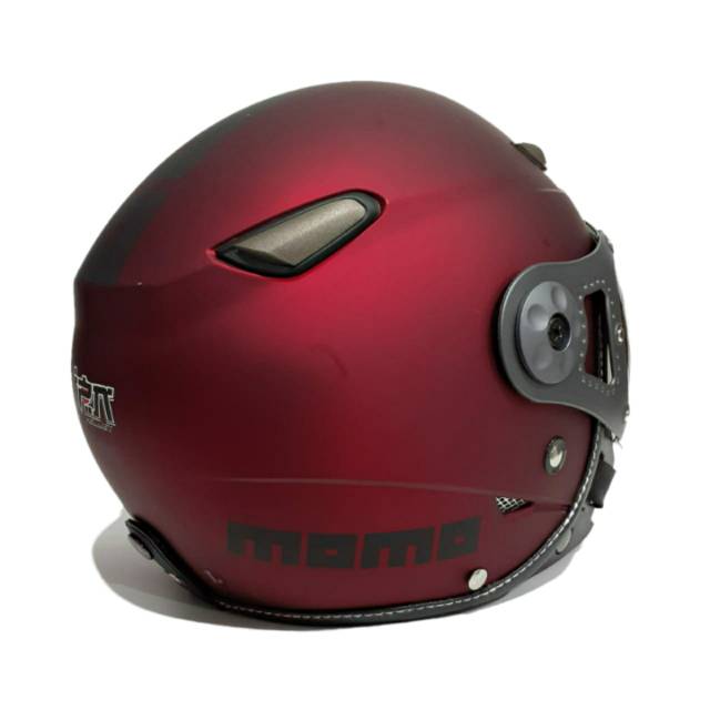 Helm Jpn Momo Pilot Merah Maroon Dof