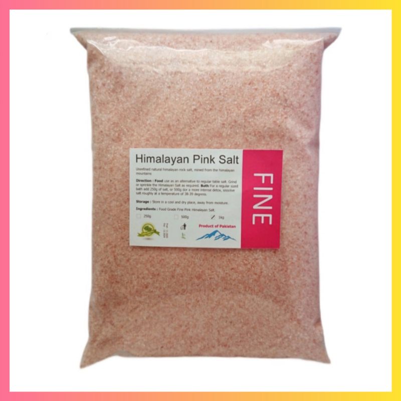 

Garam Himalaya 1 Kg Himsalt Original Premium Natural himalayan pink salt pakistan